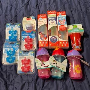 Bundle 12 Items Baby Pacifiers + Bottles